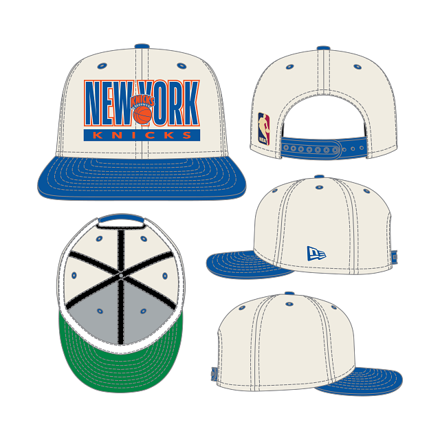 New York Knicks - NBA 9Fifty Classic color Snapback Hat, New Era
