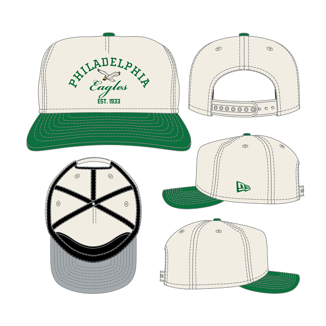 Philadelphia Eagles - NFL 19Twenty Stacked Team Color Hat, New Era