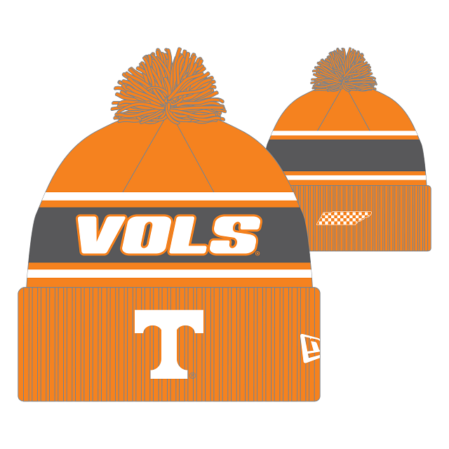 Tennessee Volunteers - 24 Colfb Spt  Hat with Pom, New Era