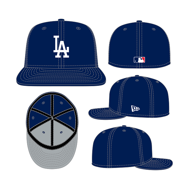 Los Angeles Dodgers - MLB 59Fifty Side Script Hat, New Era