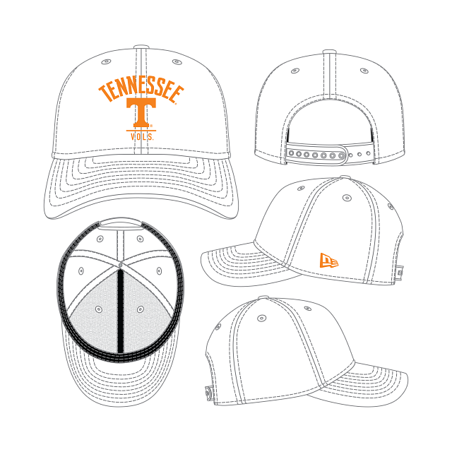 Tennessee Volunteers - 9Seventy CTM White Hat