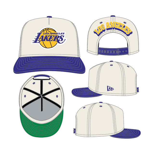 Los Angeles Lakers - NBA 9Fifty Rear Hit Team color Snapback Hat, New Era