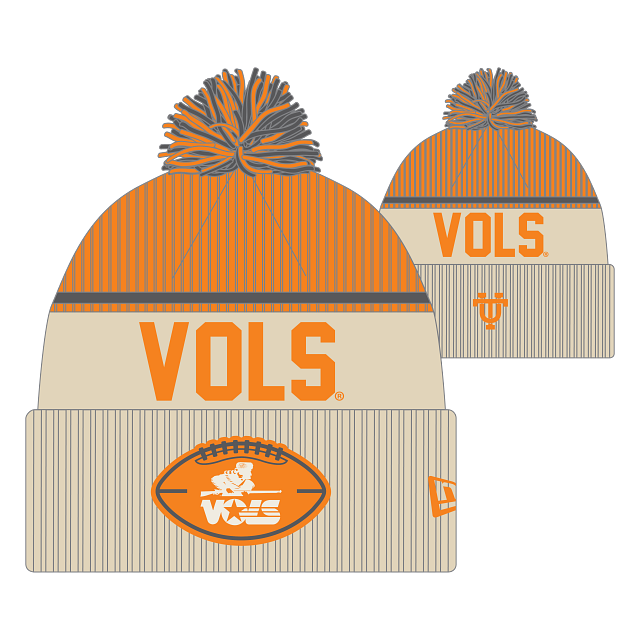 Tennessee Volunteers -  24 COLFBVLT Hat with Pom, New Era