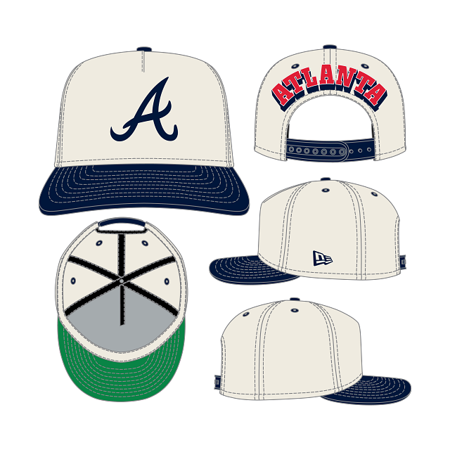 Atlanta Braves - 9Fifty Navy Rear Hit Hat, New Era