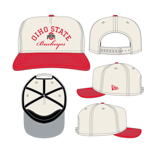 Ohio State Buckeyes - NCAA 9Fifty Stacked Hat, New Era