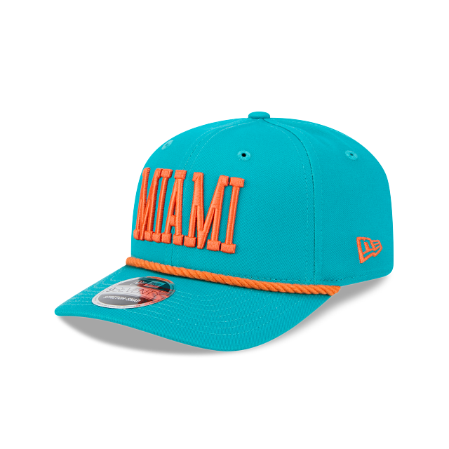 Miami Dolphins - NFL 9Seventy Woodmark Stretch-Snap Hat, New Era
