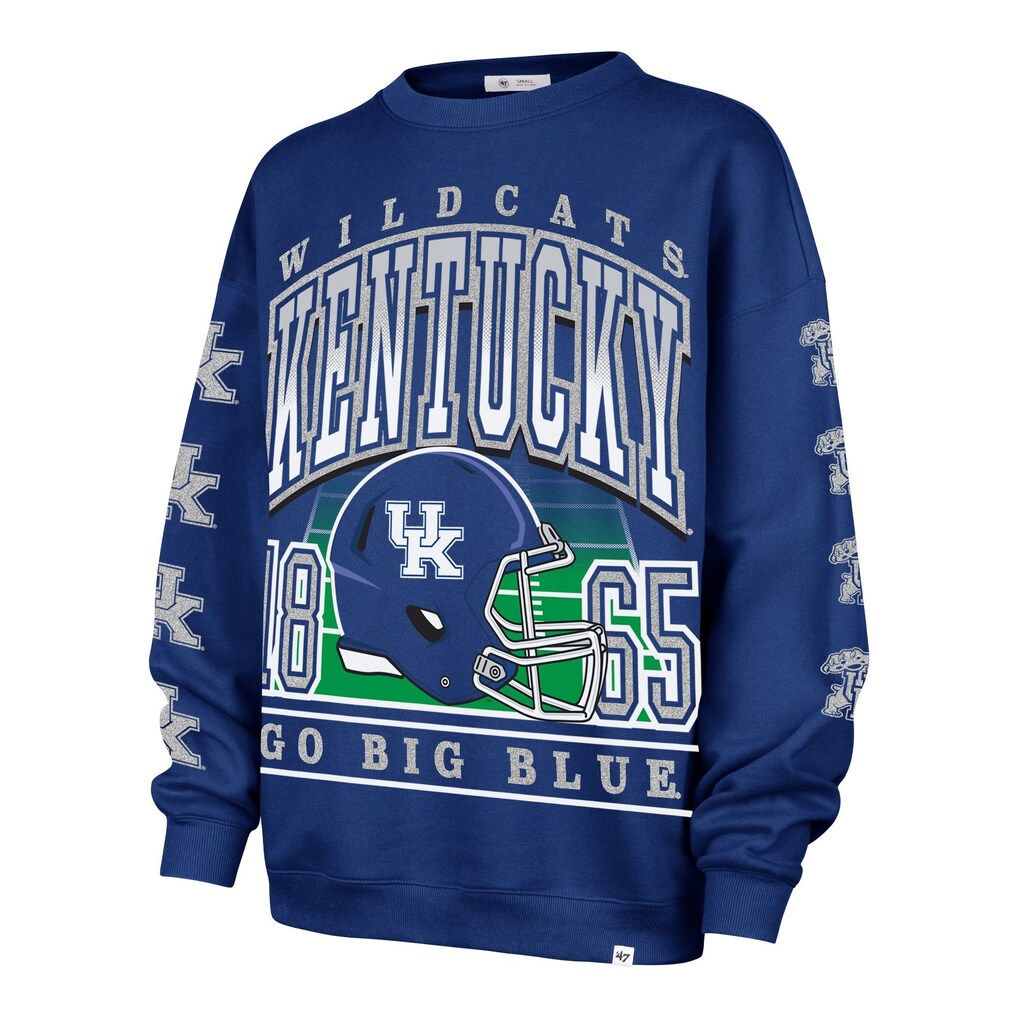 Kentucky Wildcats - NCAA Go Big Oversize Crew Women's Long Sleeve, '47 Brand