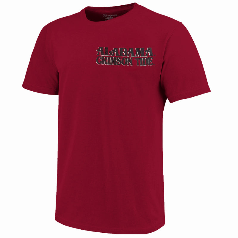 Alabama Crimson Tide - Rainbow Campus Building Cardinal T-Shirt