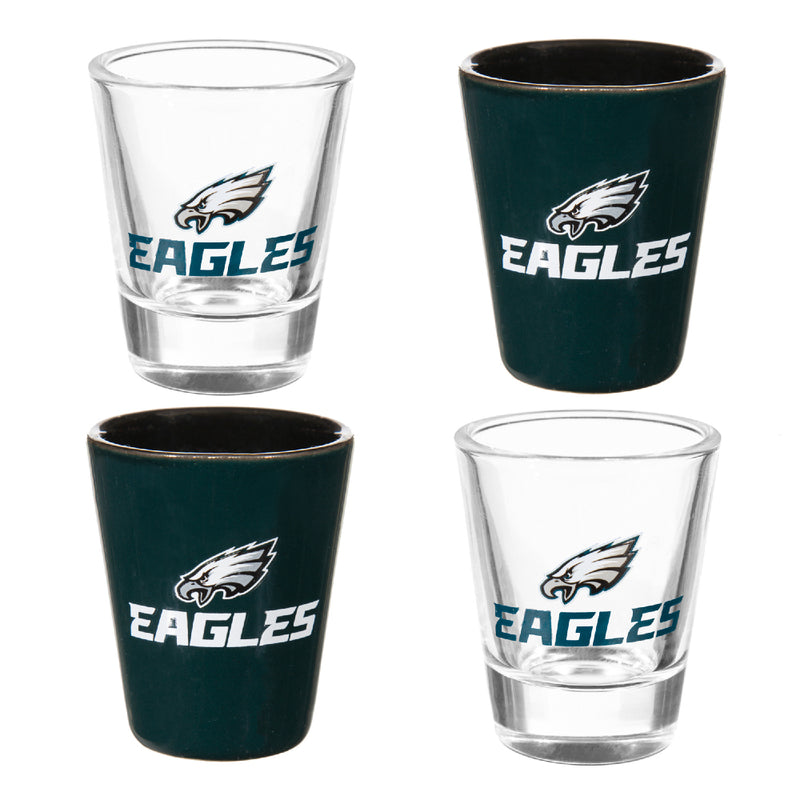 NFL Philadelphia Eagles - Glass and Ceramic Shot Glass Set