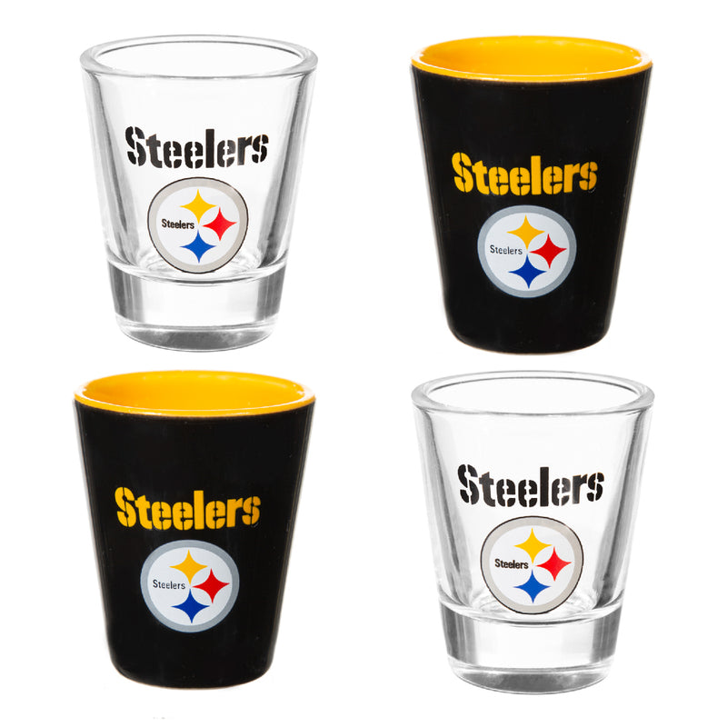 NFL Pittsburgh Steelers - Glass and Ceramic Shot Glass Set