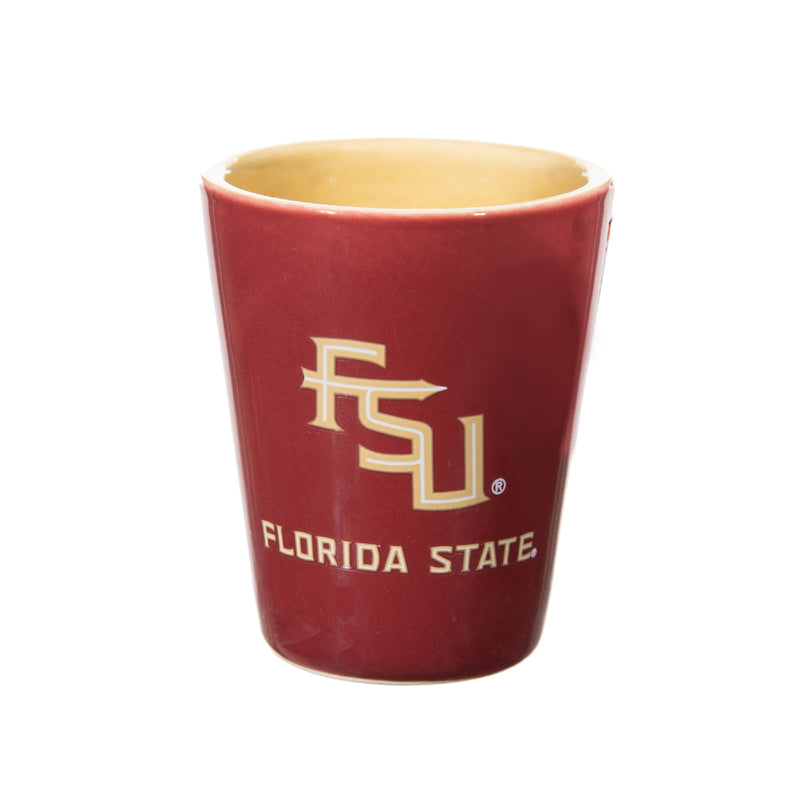NCAA University Of Florida State - Glass and Ceramic Shot Glass Set