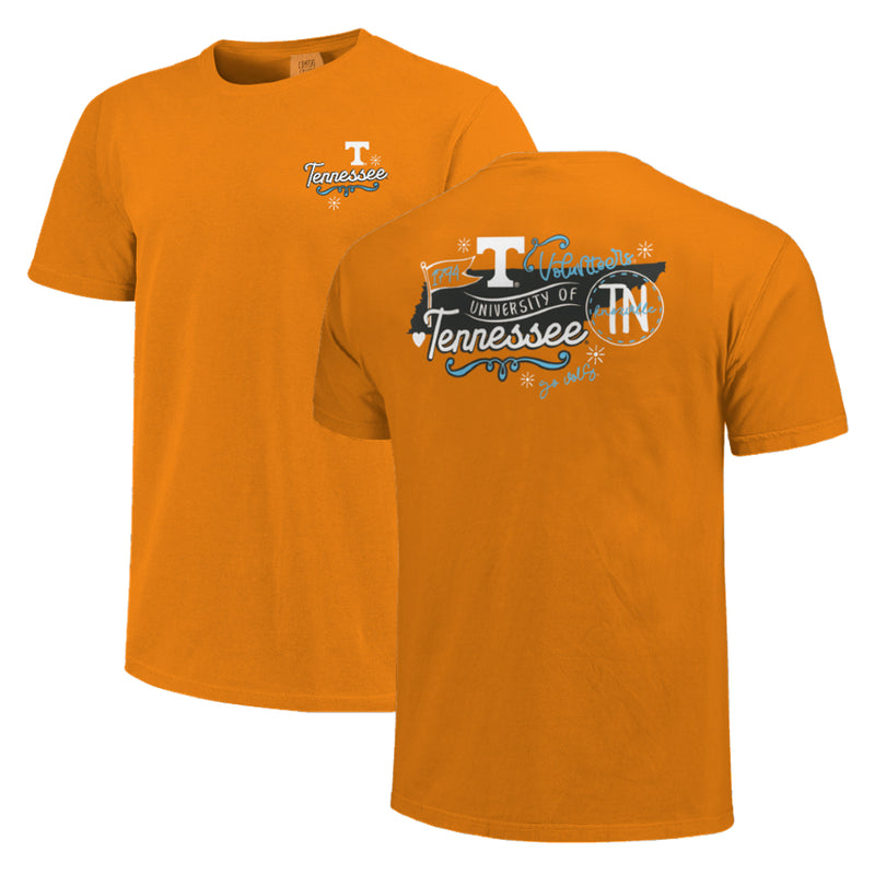 Tennessee Volunteers - State Doodles T-Shirt