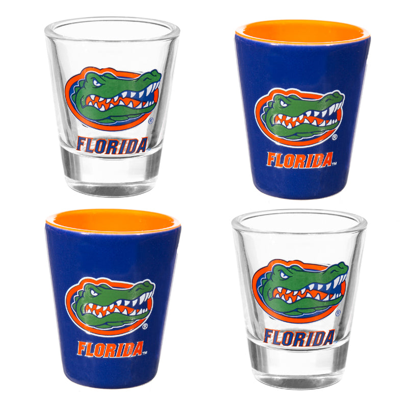 Florida Gators - NCAA Glass and Ceramic Shot Glass Set