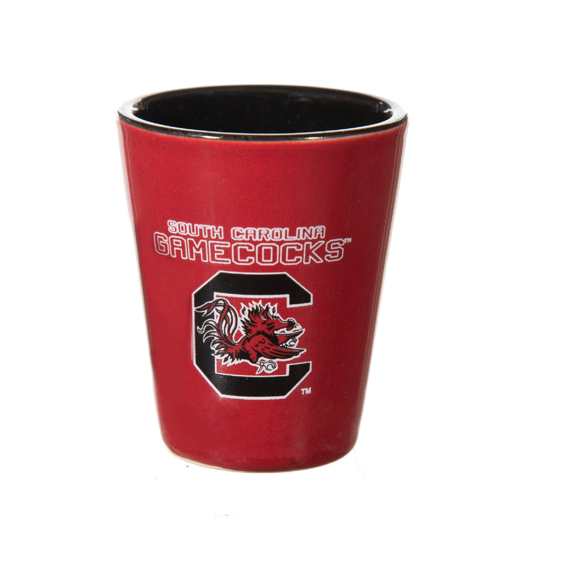 NCAA University Of South Carolina - Glass and Ceramic Shot Glass Set