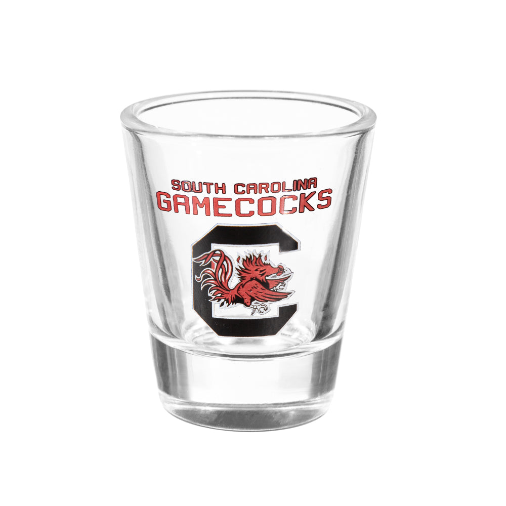 NCAA University Of South Carolina - Glass and Ceramic Shot Glass Set