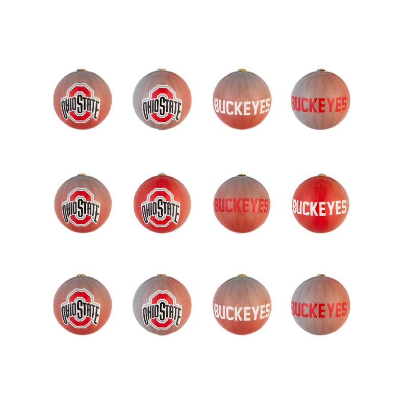 University of Ohio State Buckeyes - Ornament Set