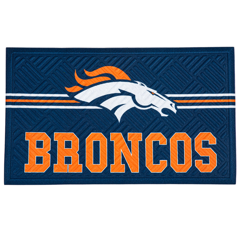 NFL Denver Broncos - Cross Hatch Embossed Doormat