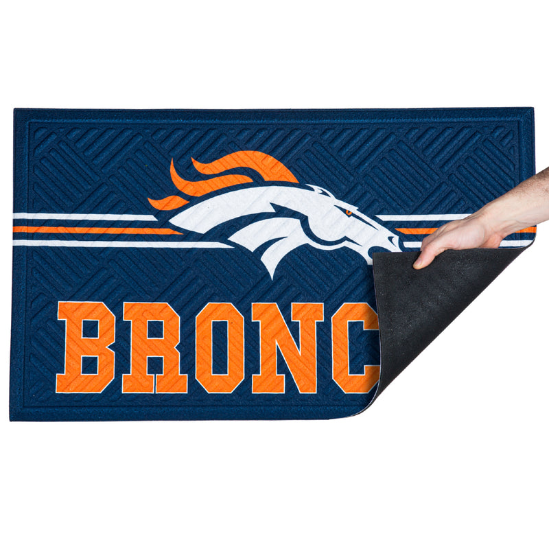 NFL Denver Broncos - Cross Hatch Embossed Doormat