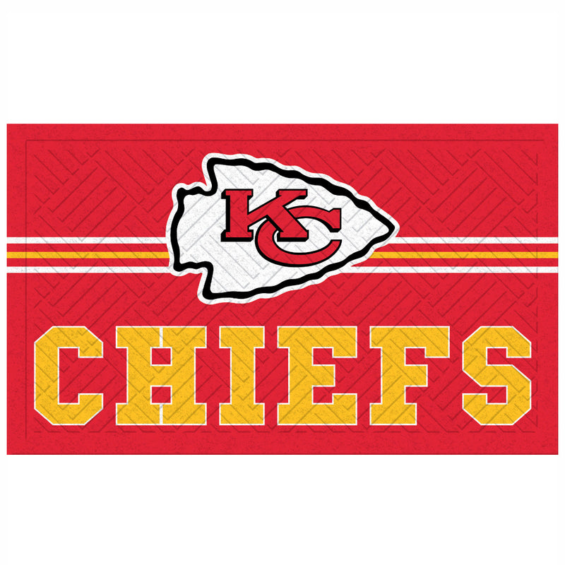 NFL Kansas City Chiefs - Cross Hatch Embossed Doormat