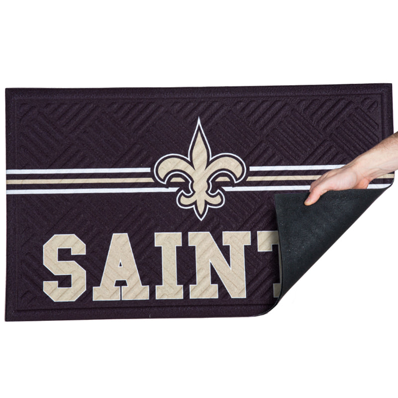 NFL New Orleans Saints - Cross Hatch Embossed Doormat