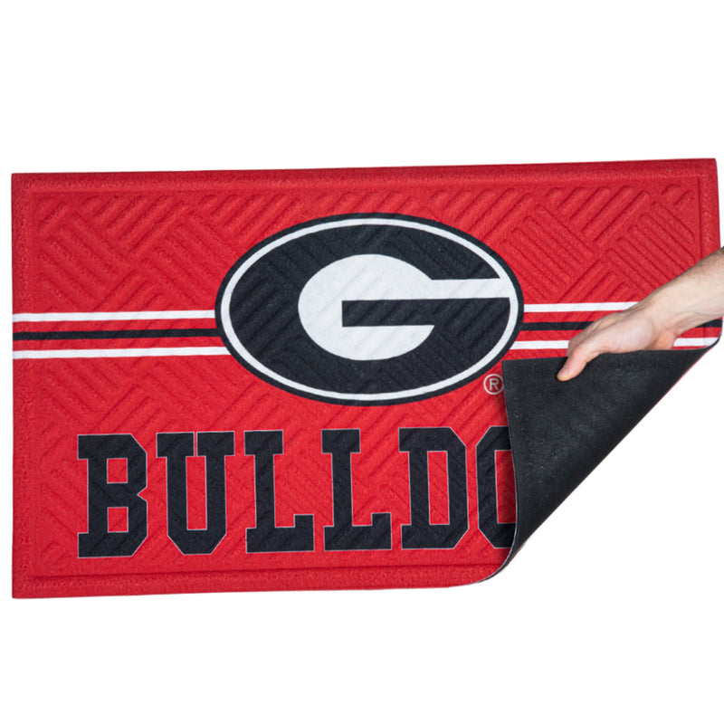 Georgia Bulldogs  - NCAA Cross Hatch Embossed Doormat