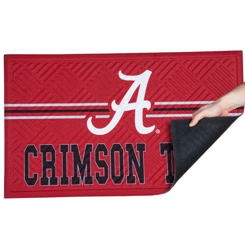Alabama Crimson Tide - NCAA Cross Hatch Embossed Doormat