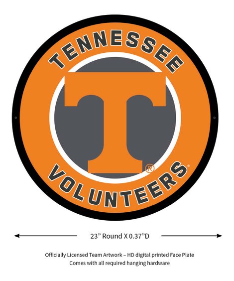 Tennessee Volunteers: Round Led Wall Decor