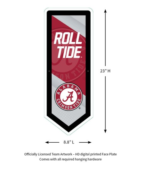 Alabama Crimson Tide - Pennant Led Wall Decor