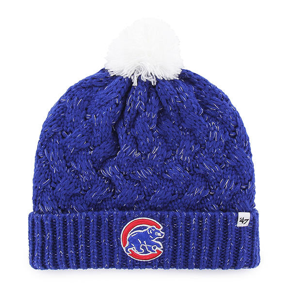 Chicago Cubs - Alternative Logo Fiona Cuff Knit Royal Beanie, 47 Brand