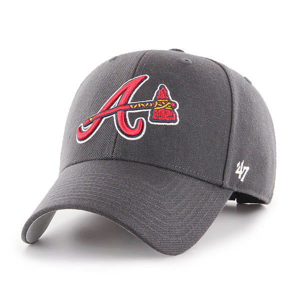 Atlanta Braves - MVP Charcoal Hat, 47 Brand