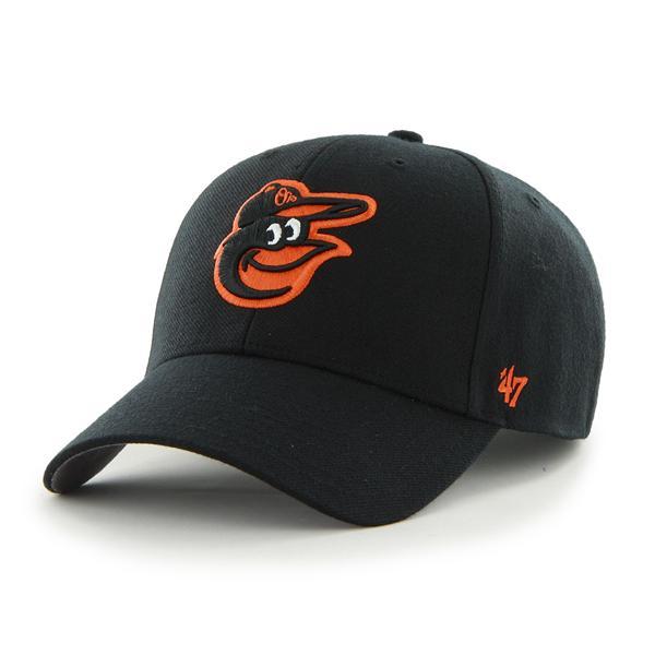 Baltimore Orioles - Black MVP Hat, 47 Brand