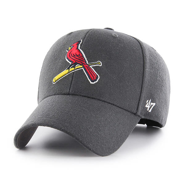 St. Louis Cardinals - Charcoal MVP Hat, 47 Brand