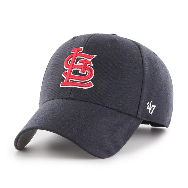 St. Louis Cardinals - Navy MVP Hat, 47 Brand