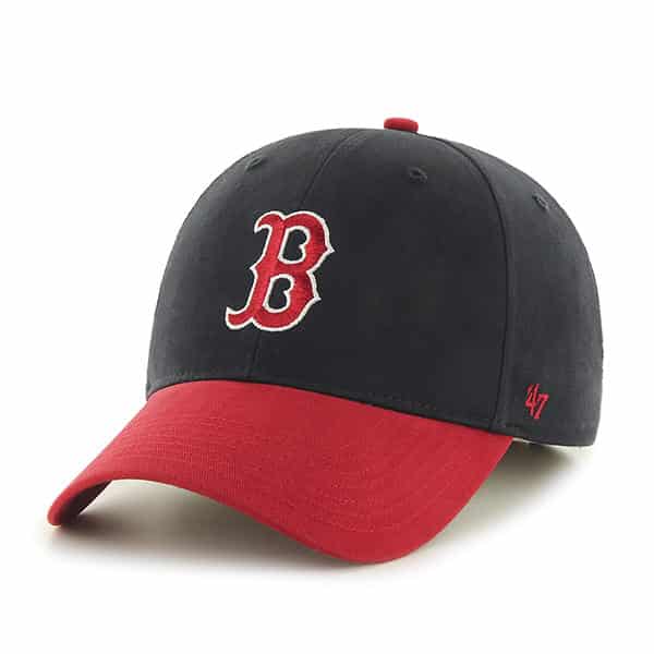 Boston Red Sox - Red Navy SS MVP Adjustable Hat, 47 Brand
