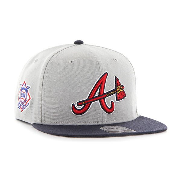 MLB Atlanta Braves Tomahawk Snapback Gray