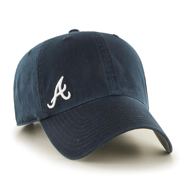 Atlanta Braves Navy Suspense  47 Clean Up Hat