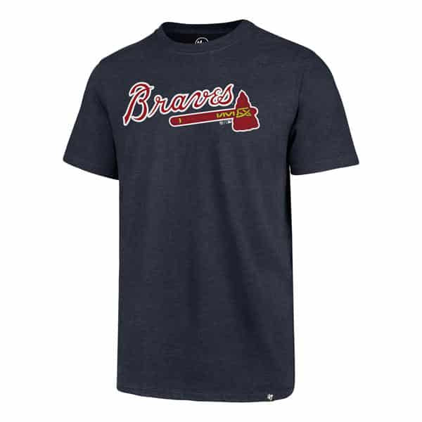 Atlanta Braves 47 Brand Fall Navy Club T-Shirt Tee