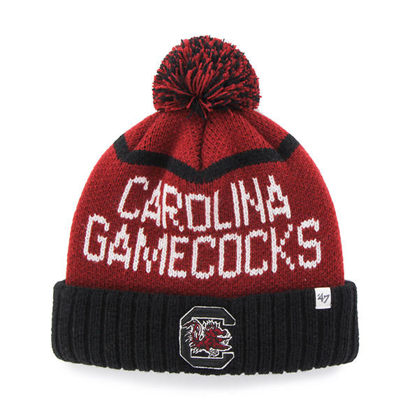 South Carolina Gamecocks - Linesman Cuff Knit Razor Red Hat, 47 Brand