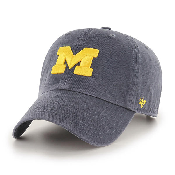 Michigan Wolverines - Clean Up Adjustable Hat, 47 Brand