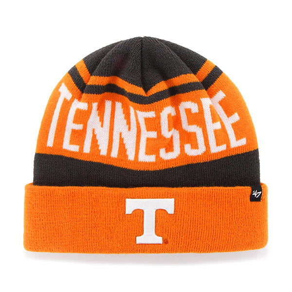 Tennessee Volunteers - Rift Cuff Knit Charcoal Beanie, 47 Brand