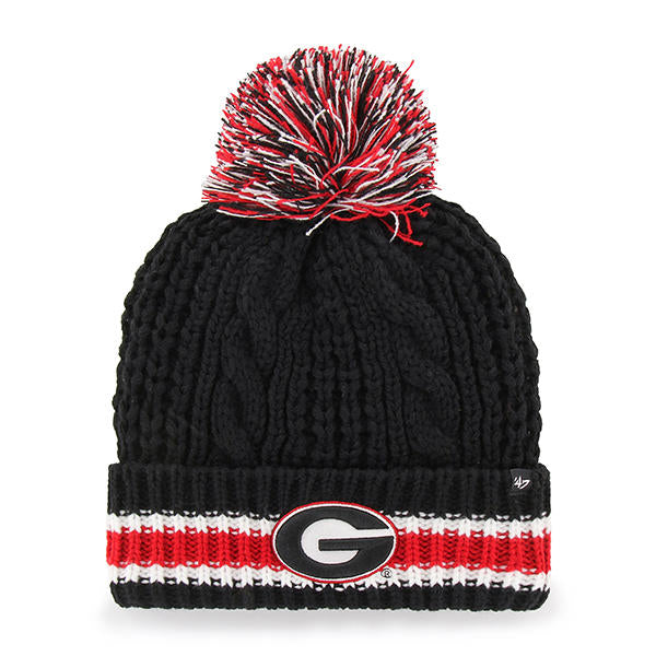 '47 NCAA Georgia Bulldogs Womens Sorority Cuff Knit Hat with Pom