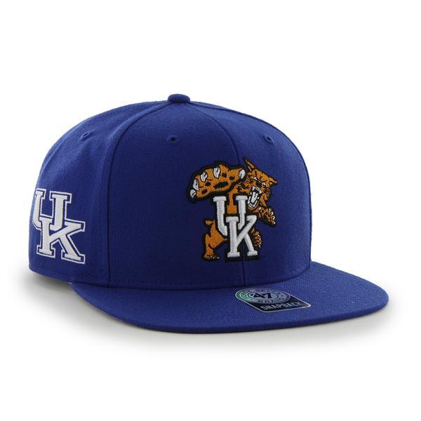 Kentucky Wildcats - Sure Shot Captain Royal Hat, 47 Brand