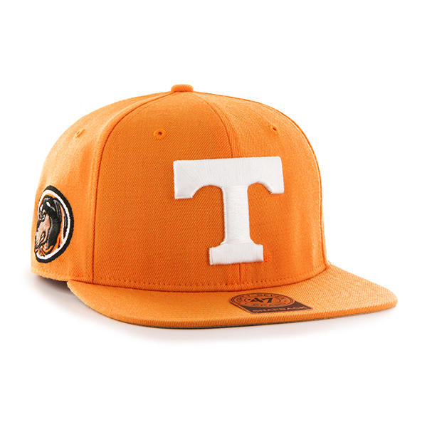 Tennessee Volunteera Logo With Smoky Flat Bill Hat