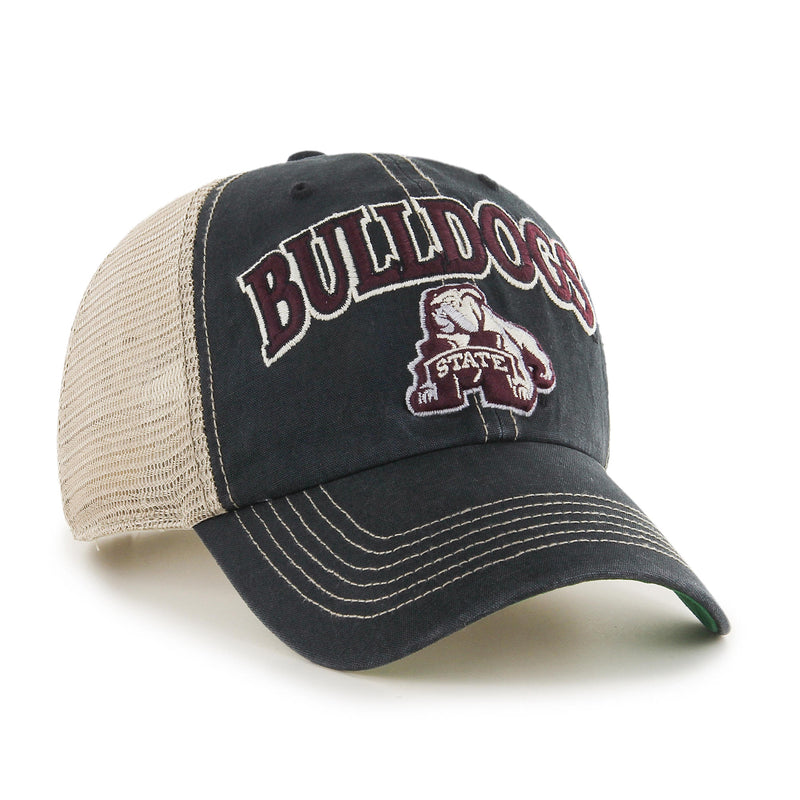 Mississippi State Bulldogs - Tuscaloosa Clean Up Vintage Black Hat, 47 Brand