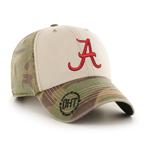 Alabama Crimson Tide - Gordie Faded Camo Hat, 47 Brand