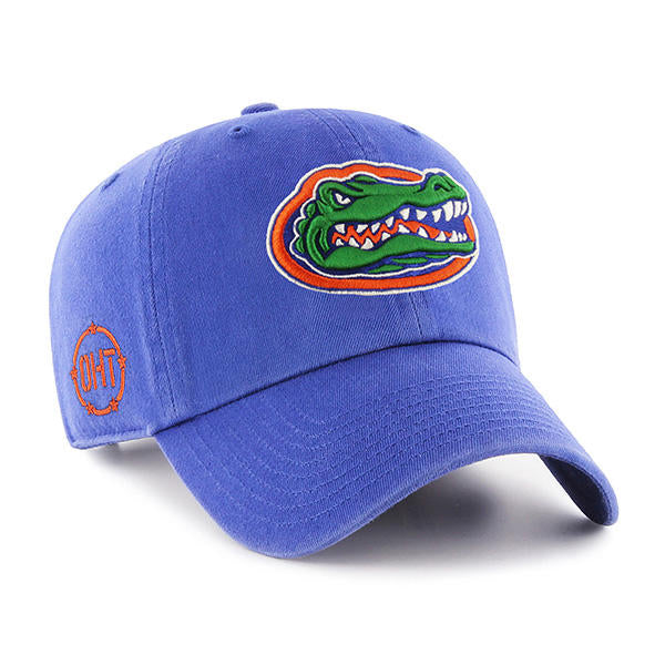 Florida Gators - Clean Up with Side Embroidery Royal Hat, 47 Brand