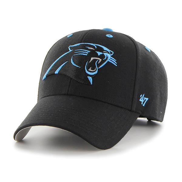 Carolina Panthers - Black MVP Audible Hat, 47 Brand