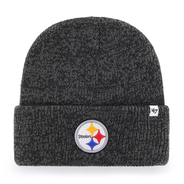 Pittsburgh Steelers - Brain Freeze Cuff Knit Black Beanie, 47 Brand
