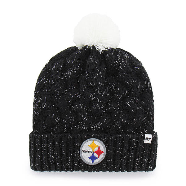 Pittsburgh Steelers Women’s Black Fiona Cuff Knit Hat