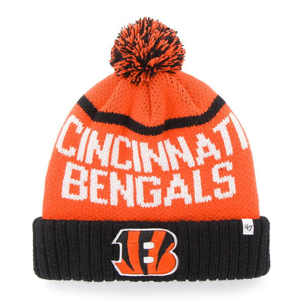 Cincinnati Bengals - Linesman Cuff Knit Orange Beanie, 47 Brand